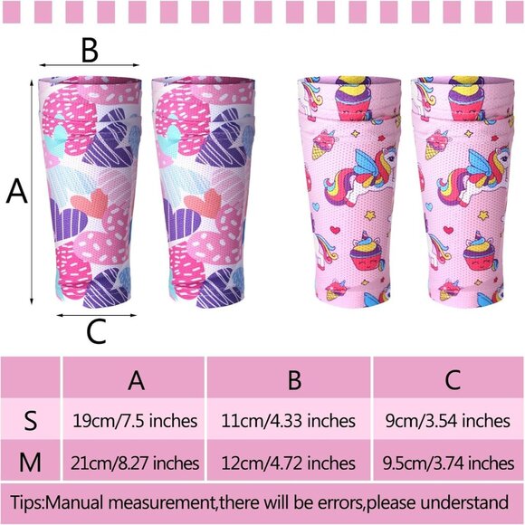 Croloose Kids Soccer Shin Guard Socks 4 Pairs Non-Slip Protective Gear Small - Picture 6 of 7